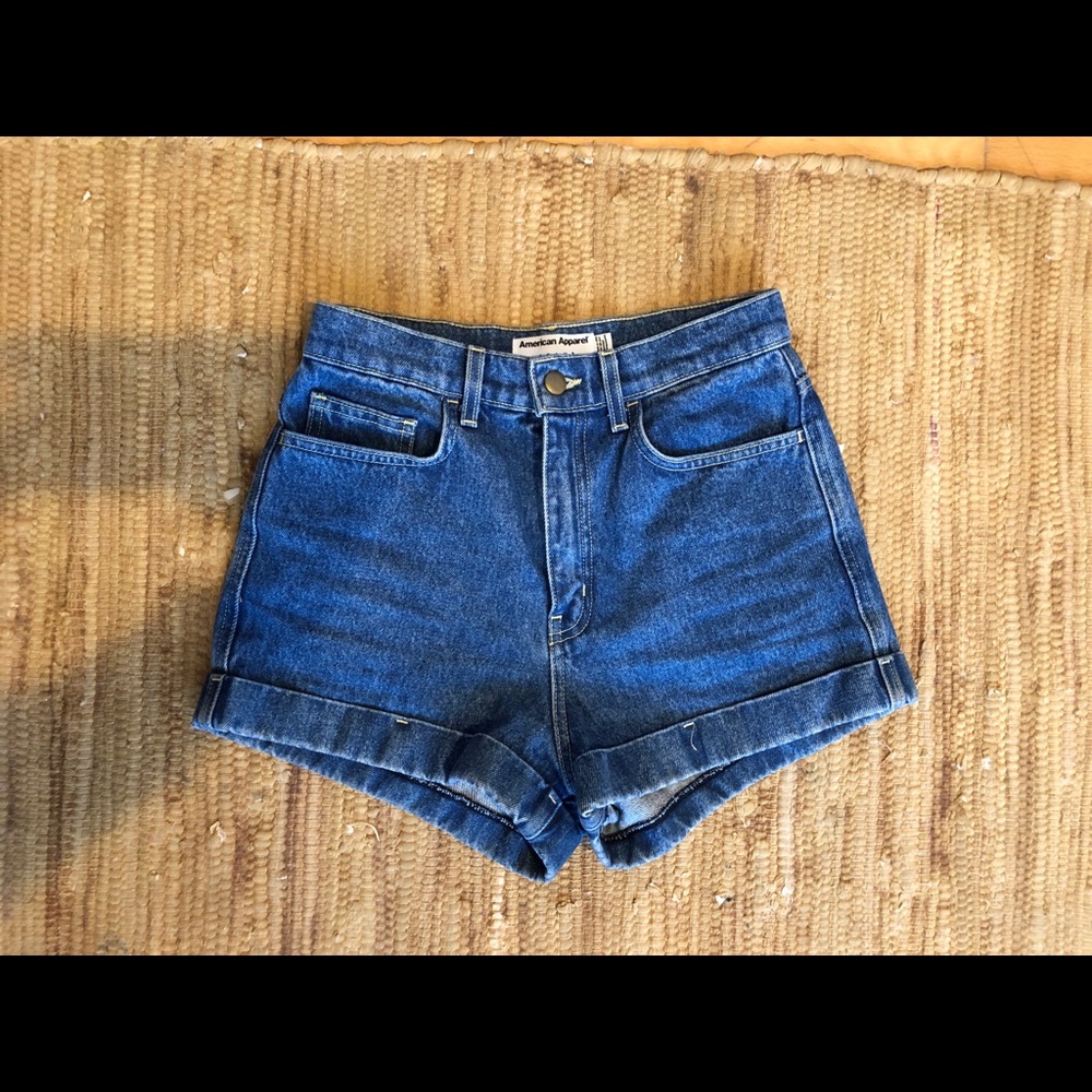 American apparel gently worn jean shorts